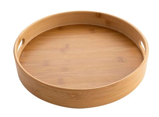 Taca bambusowa okrągła Bambou 35 x 5 cm brązowy