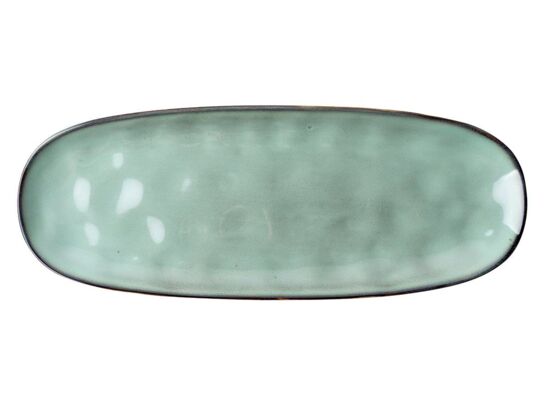 Talerz podłużny Acqua 37,8 x 14,8 cm zielony