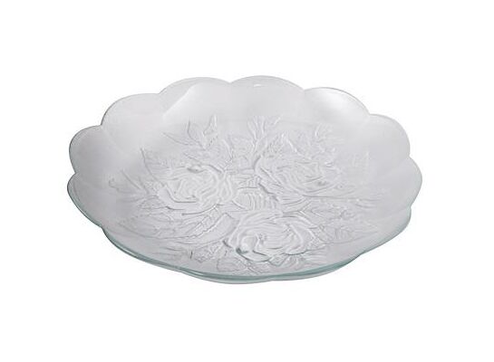 Talerz Róża 18 cm transparentny