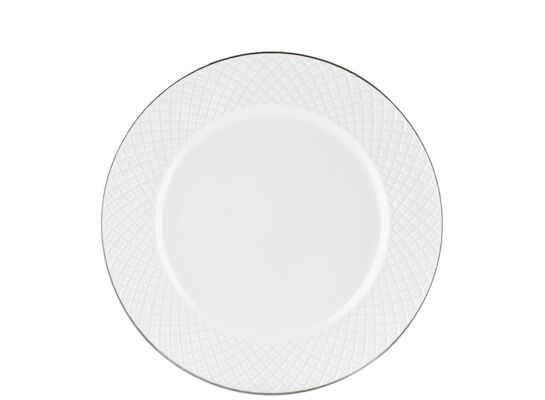 Talerz deserowy Tiffany Platinium 20 cm granatowy