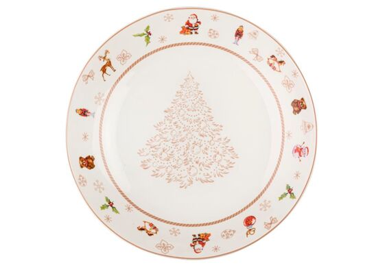 Talerz głęboki Winter Fun 20,5 cm świąteczny wielokolorowy