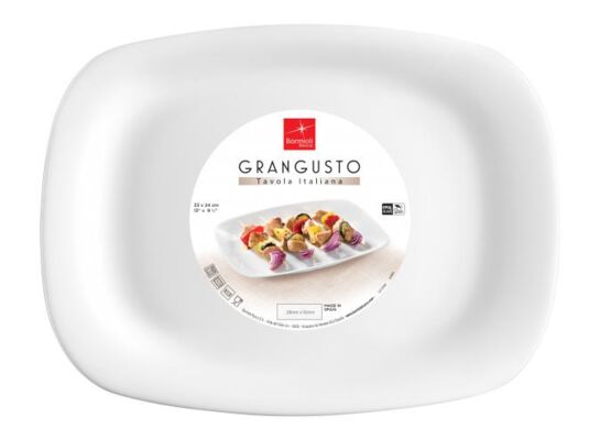 Talerz Grangusto BBQ 33 x 24 cm biały Borm
