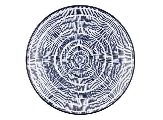 Talerz deserowy Fado Blue 19 cm wielokolorowy