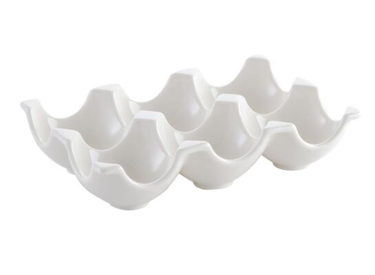 Talerz do jaj na 6 sztuk biały