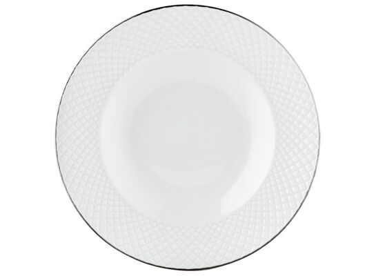Talerz głęboki Tiffany Platinium 22 cm biały