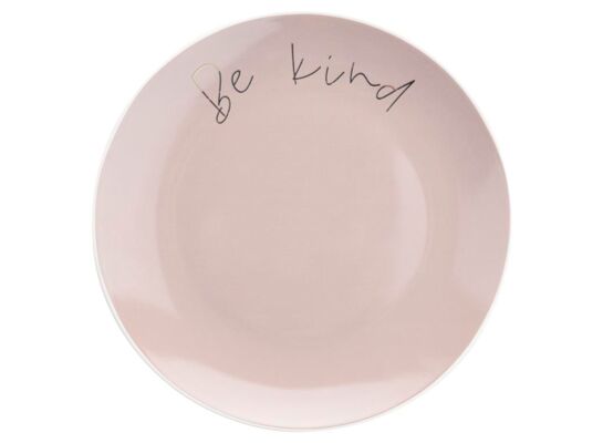 Talerz deserowy Bratki 20 cm różowy