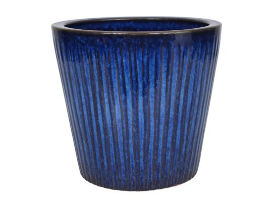 Donica szkliwo 37 x 32,5 cm niebieski