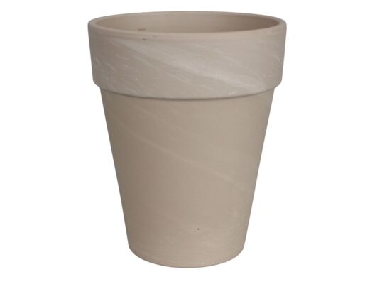 Donica terakota XL Granit 11 cm beżowy