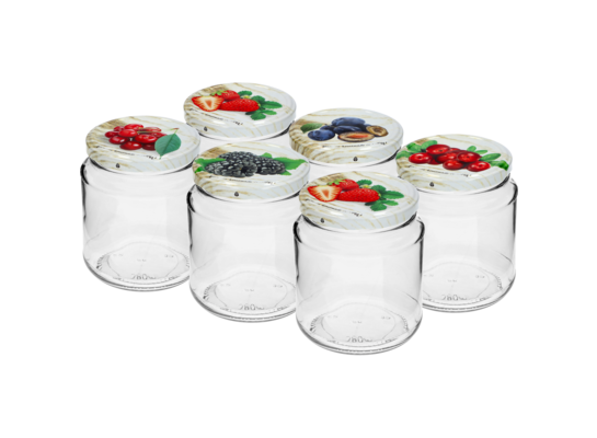 Słoik TO 580 ml z zakrętką fi 82/6 6 sztuk