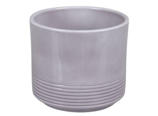 Osłonka cylinder Rille 12 cm lazur szary