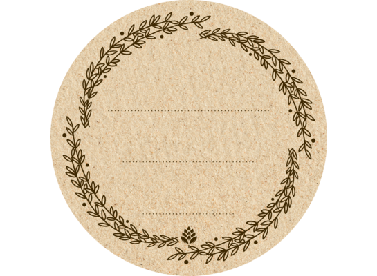 Etykieta okrągła fi 66 mm 20 sztuk