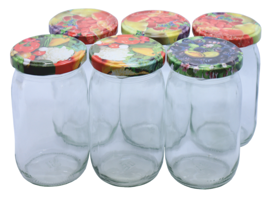 Słoik 0,9 l z nakrętką 82 mm 6 sztuk
