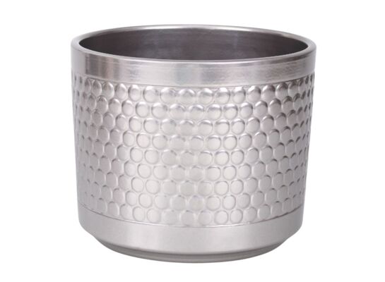 Osłonka cylinder 14 cm chrom srebrny