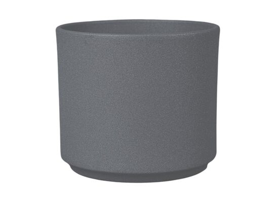 Osłonka cylinder 14 cm glitter jasnografitowy