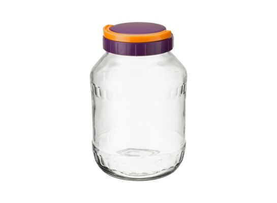 Słoik z plastikową zakrętką 2,5 l 15 x 22 cm