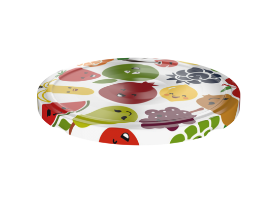 Zakrętka fi 66 owoce 10 sztuk