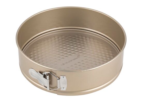 Tortownica nierdzewna Cookie 24 x 6,8 cm złoty