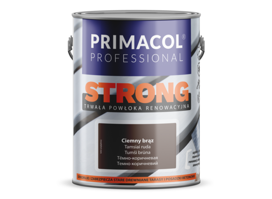 Powłoka renowacyjna na drewno i beton STRONG 2,5 l ciemny brąz