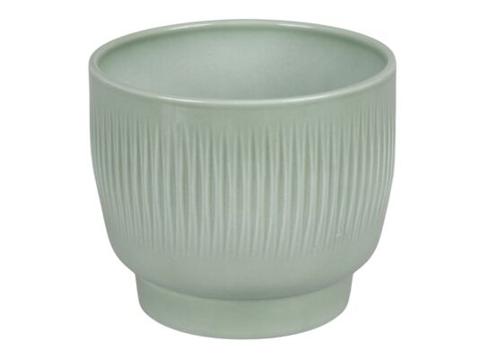 Osłonka ceramiczna 13 cm Lazur szałwia zielony