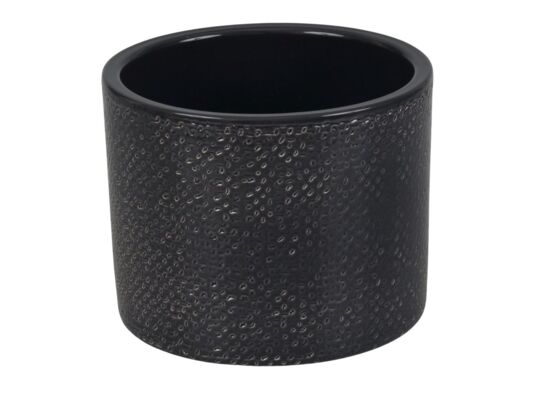 Osłonka ceramiczna 15 cm Granit Lazur czarny