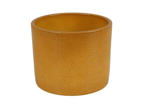 Osłonka ceramiczna 15 cm Curry Lazur żółty