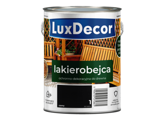 Lakierobejca czarny 2,2 l Luxdecor