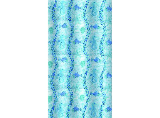 Zasłonka txt corfu błękitna