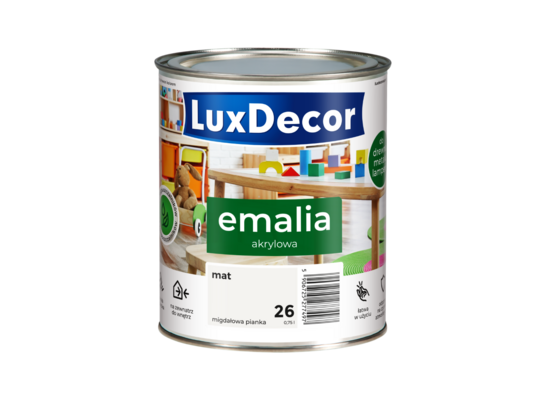 Emalia akrylowa Migdałowa Pianka 0,75 l mat LuxDecor