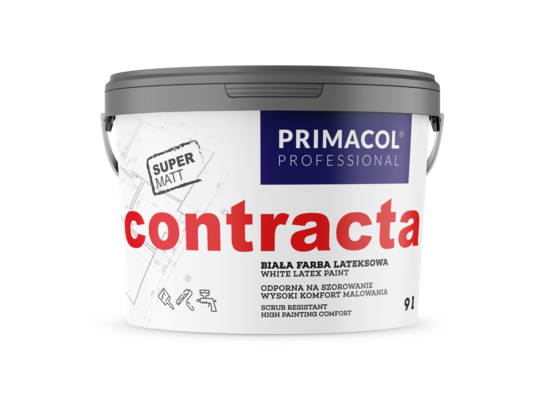 Farba Contracta 9 l biały Primacol Professional