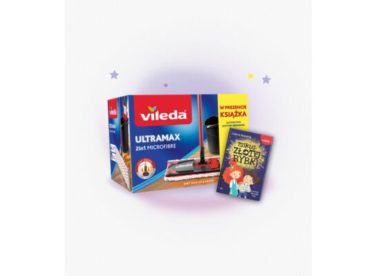 Mop płaski, wiadro Ultramax BOX + książka Vileda