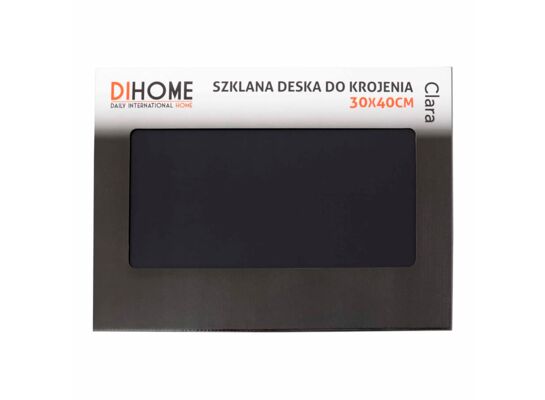 Deska do krojenia szklana 30 x 40 cm Clara czarny