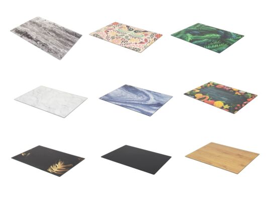 Deska do krojenia szklana 20 x 30 cm Clara mix kolorów