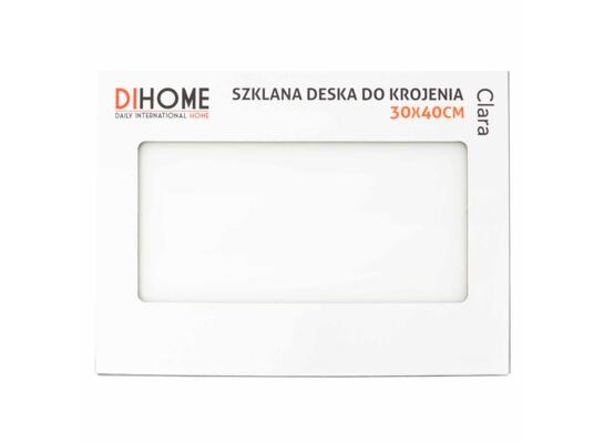 Deska do krojenia szklana 30 x 40 cm Clara biały