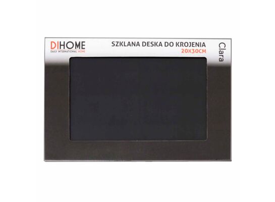 Deska do krojenia szklana 20 x 30 cm Clara czarny