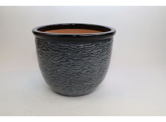 Donica mrozoodporna Treviso Running Grey - Black top 41 x 34 cm szary