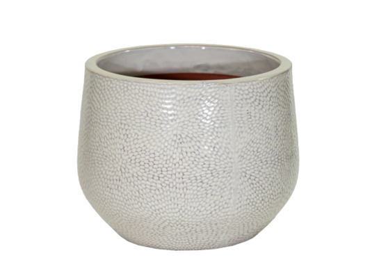 Donica mrozoodporna Portly Cld Dimple Beige S3 18 x 14,5 cm beżowy