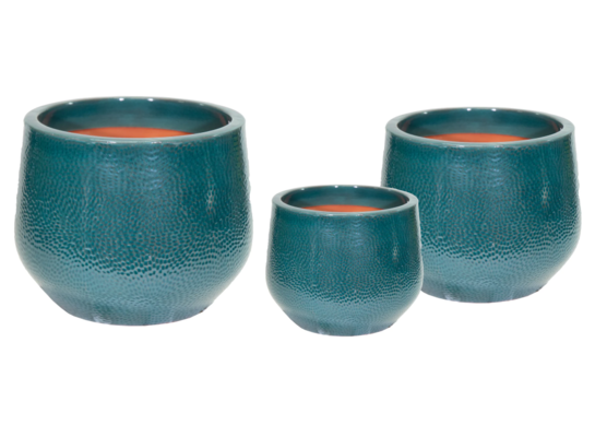 Donica mrozoodporna Portly Cld Dimple D.Green S3 18 x 14,5 cm zielony