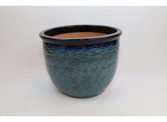 Donica mrozoodporna Treviso Blue Green- Black top 23 x 18 cm niebieskozielony