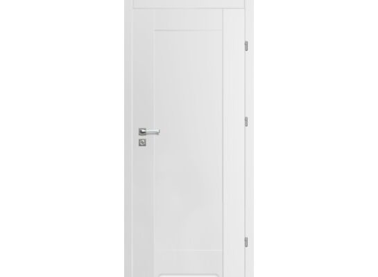 Skrzydło drzwiowe 70P pełne biały tago + podcięcie wentylacyjne + zamek blokada prawe