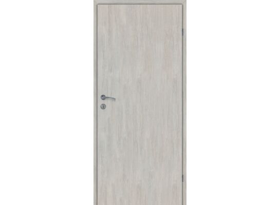 Drzwi wewnętrzne 70P pełne gładkie dąb srebrny lakierowane 2 zawiasy prawe