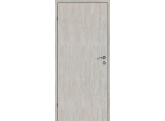 Drzwi wewnętrzne 70L pełne gładkie dąb srebrny lakierowane 2 zawiasy lewe