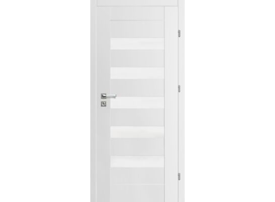 Skrzydło drzwiowe 90P 5/5 biały bergamo 10 prawe
