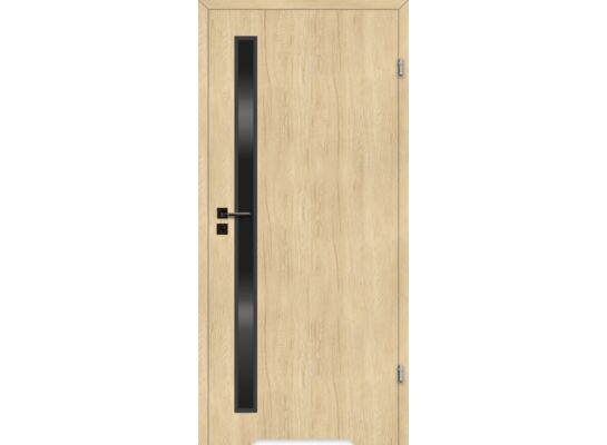 Drzwi wewnętrzne 80P pokojowe dąb amber lakierowane vega + pw podcięcie prawe