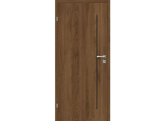 Skrzydło drzwiowe 80L pełne orzech palermo saxo lewe