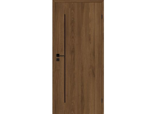 Skrzydło drzwiowe 80P pełne orzech palermo saxo prawe