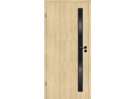 Drzwi wewnętrzne 70L pokojowe dąb amber lakierowane vega lewe