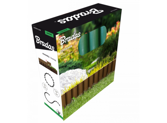 Obrzeże palisada 2,5 m czarne PALGARDEN