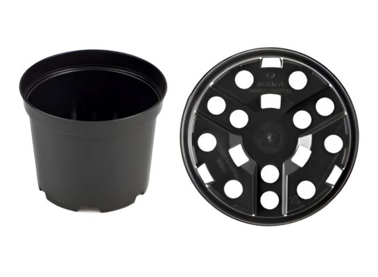 Doniczka produkcyjna 19 cm 3 l czarny