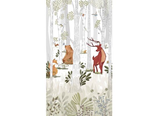 Mural druk cyfrowy winylowy na flizelinie dziecięcy las