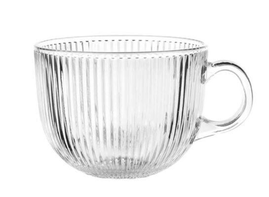 Kubek szklany Livia 510 ml transparentny